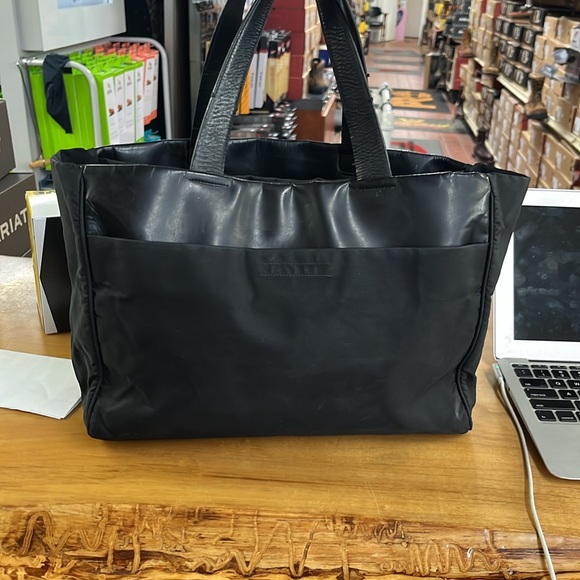 Black Prada nylon tote WITH matching wallet - Picture 5 of 12